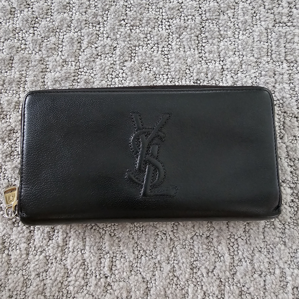 Authentic recolored YSL long wallet